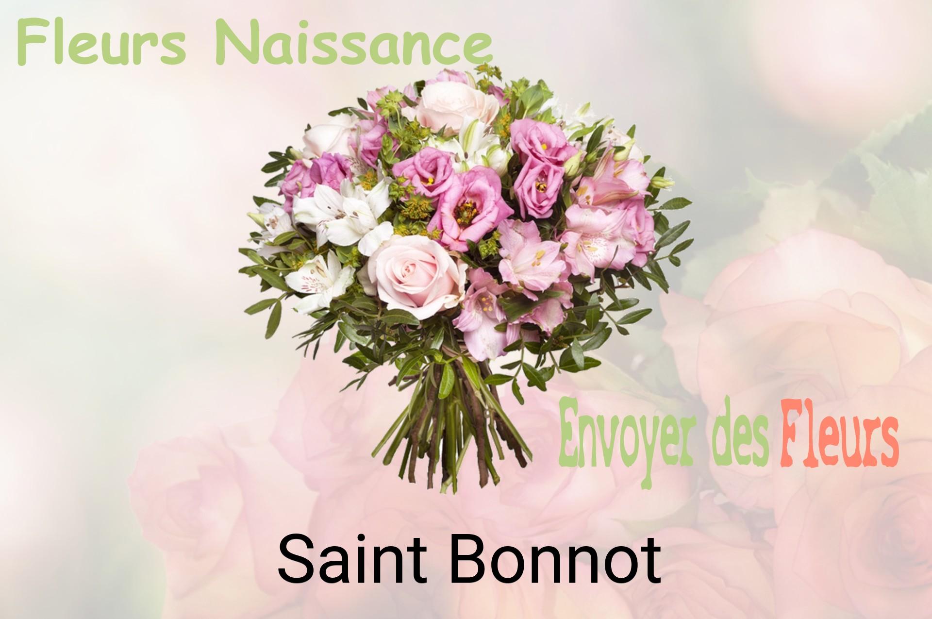 Bouquet de fleurs de naissance livré à Saint-Bonnot
